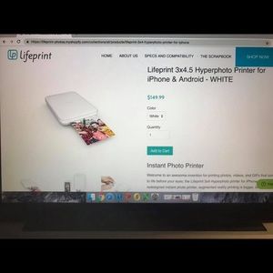 Lifeprint photo printer